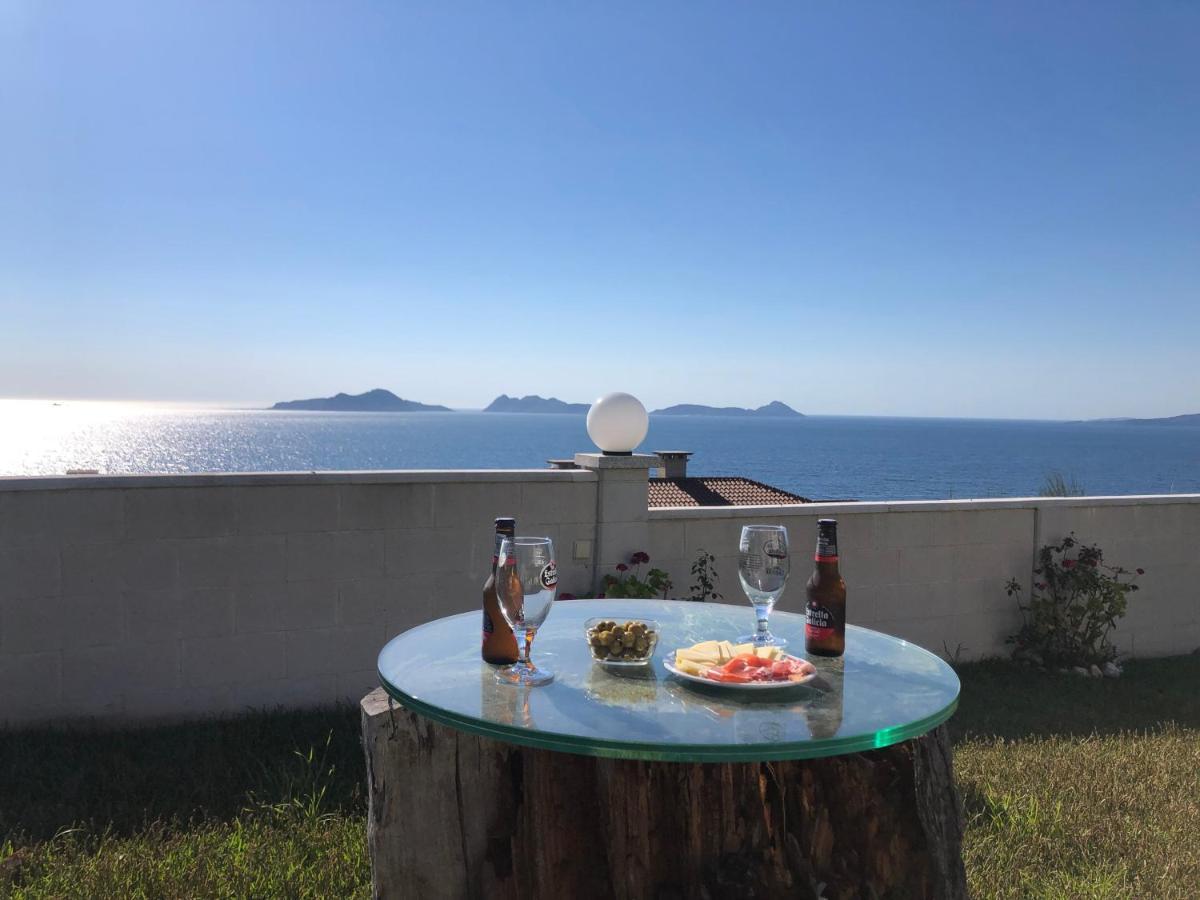 Precioso Apartamento Con Terreno Y Vistas A Cies Vigo Eksteriør bilde