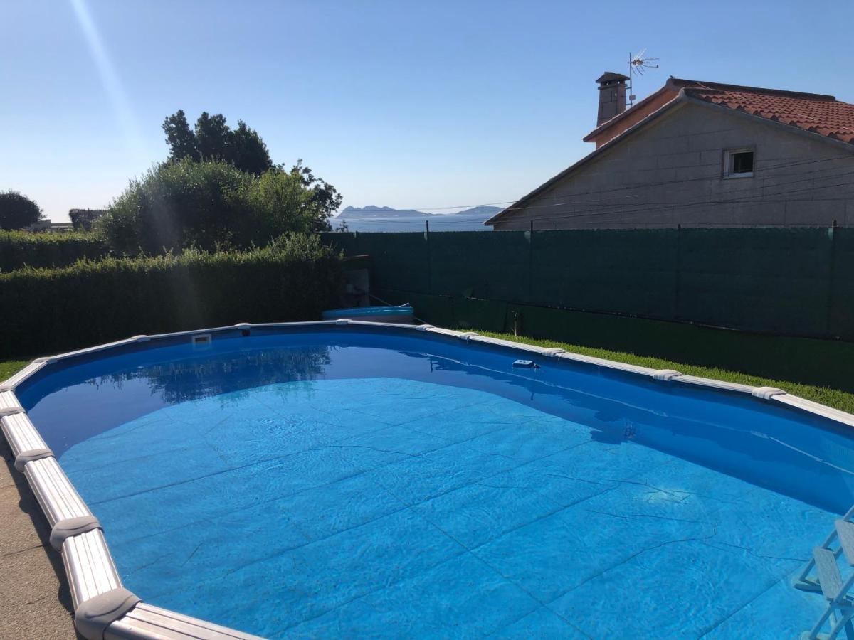 Precioso Apartamento Con Terreno Y Vistas A Cies Vigo Eksteriør bilde