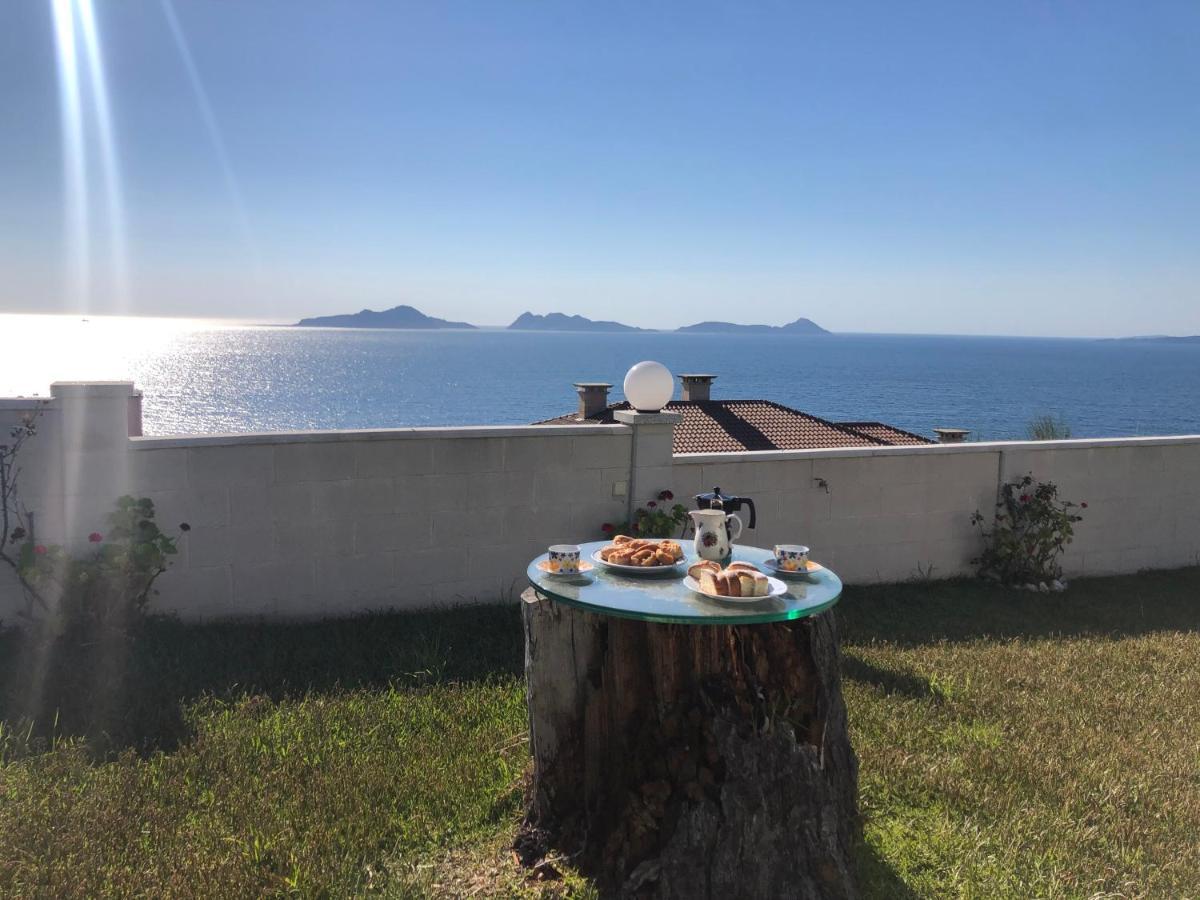 Precioso Apartamento Con Terreno Y Vistas A Cies Vigo Eksteriør bilde